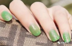 品牌可测验考试开辟绿色蔬菜指甲油系